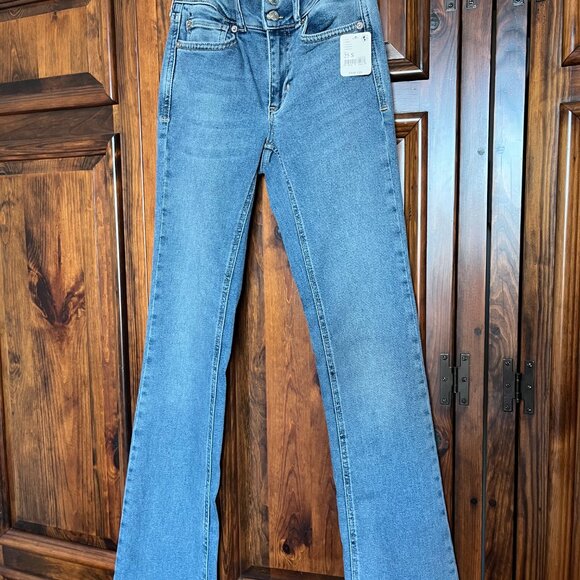 NWT Free People Shayla Skinny Flare Jeans (Sz 25 S) - Picture 5 of 7